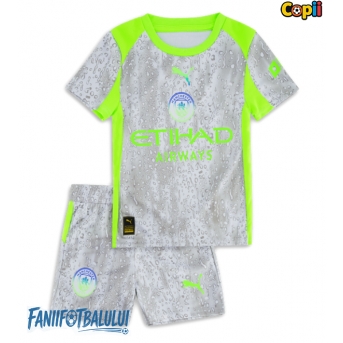 Manchester City Echipament de Fotbal Replică 2025-26 Copii Treilea (+ Șorturi)